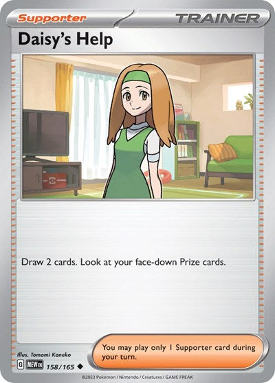 Daisy's Help - 158 (Scarlet and Violet: 151) Light Play Reverse Holofoil