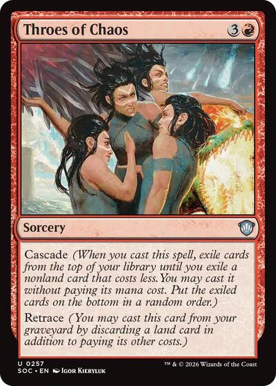 Throes of Chaos (Commander: Secrets of Strixhaven) Light Play