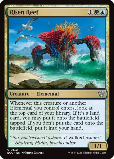 Risen Reef (Commander: Lorwyn Eclipsed) Light Play