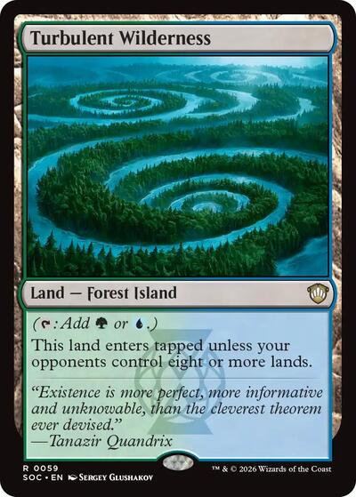 Turbulent Wilderness (Commander: Secrets of Strixhaven) Light Play