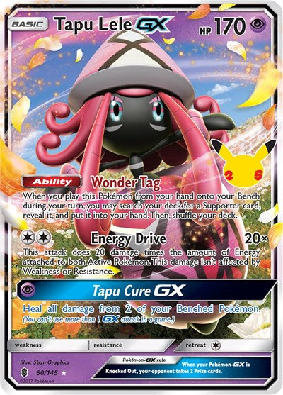 Tapu Lele GX (Celebrations: Classic Collection) Near Mint Holofoil