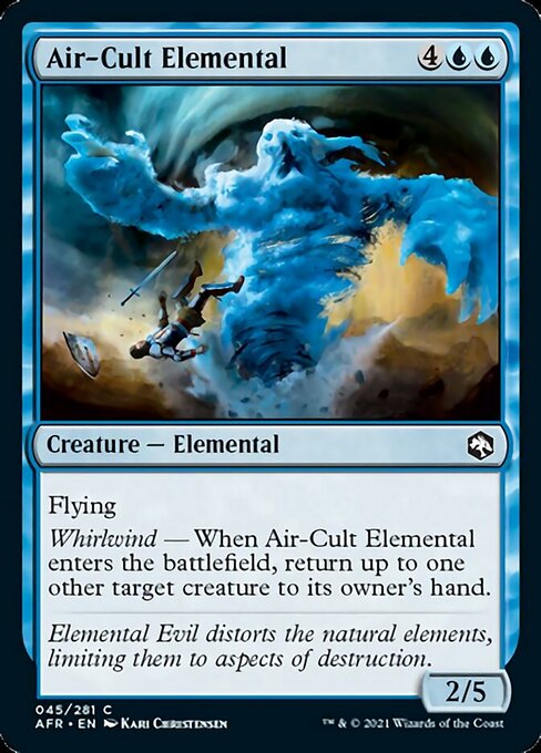 Air-Cult Elemental (Adventures in the Forgotten Realms) Light Play Foil