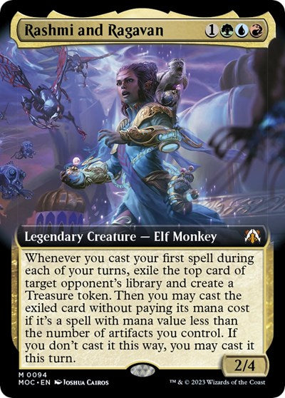 Rashmi and Ragavan (Extended Art) (Commander: March of the Machine) Light Play