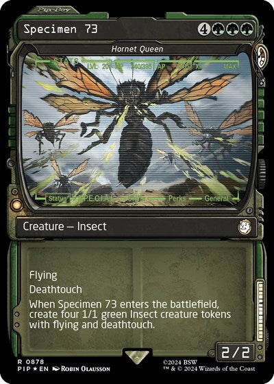 Specimen 73 - Hornet Queen (Showcase) (Surge Foil) (Universes Beyond: Fallout) Near Mint Foil