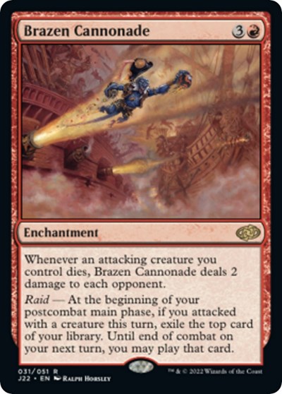 Brazen Cannonade (Jumpstart 2022) Light Play