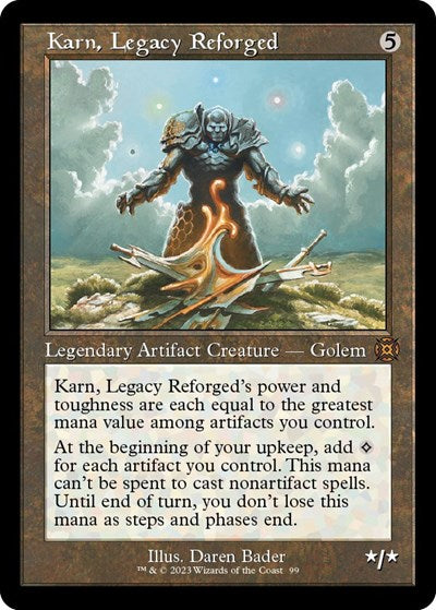 Karn, Legacy Reforged (Retro Frame) (March of the Machine: The Aftermath) Light Play Foil