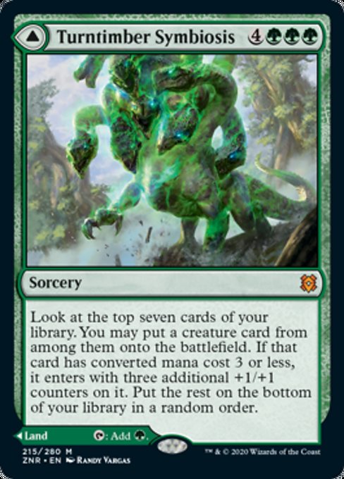 Turntimber Symbiosis / Turntimber, Serpentine Wood (Zendikar Rising) Near Mint Foil