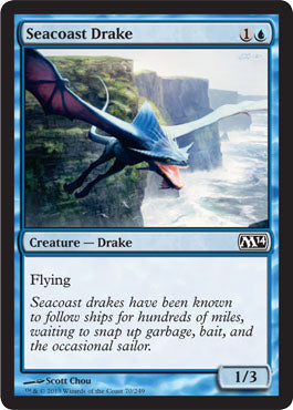 Seacoast Drake (Magic 2014 Core Set) Light Play