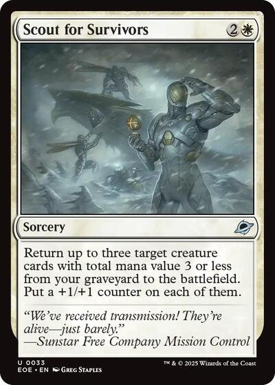 Scout for Survivors (Edge of Eternities) Light Play Foil