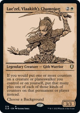 Lae'zel, Vlaakith's Champion (Showcase) (Commander Legends: Battle for Baldur's Gate) Light Play
