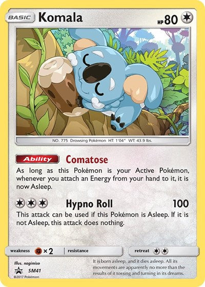Komala - SM41 (SM Promos) Damaged / Poor Holofoil