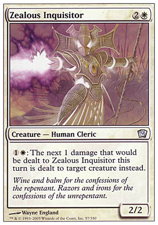 Zealous Inquisitor (9th Edition) Heavy Play