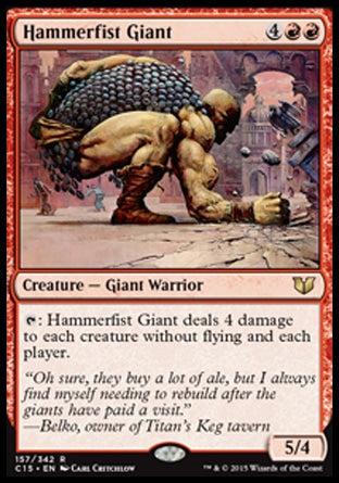 Hammerfist Giant (Commander 2015) Heavy Play