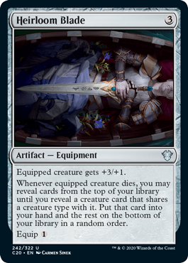 Heirloom Blade (Commander 2020 Ikoria) Light Play