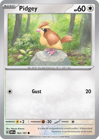 Pidgey (Scarlet and Violet: Obsidian Flames) Light Play Reverse Holofoil