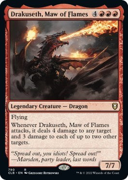 Drakuseth, Maw of Flames (Commander Legends: Battle for Baldur's Gate) Light Play