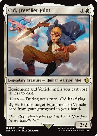 Cid, Freeflier Pilot (Commander: FINAL FANTASY) Light Play