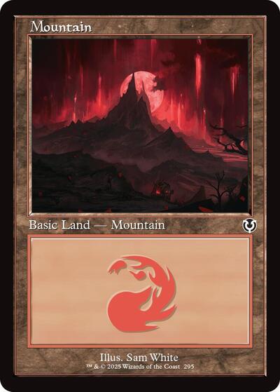 Mountain (295) (Retro Frame) (Innistrad Remastered) Light Play Foil