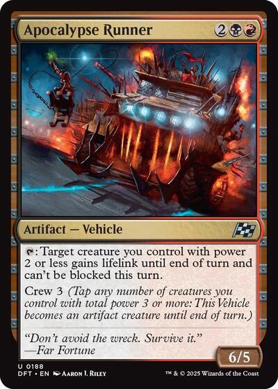 Apocalypse Runner (Aetherdrift) Light Play Foil