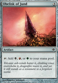 Obelisk of Jund (Shards of Alara) Light Play Foil