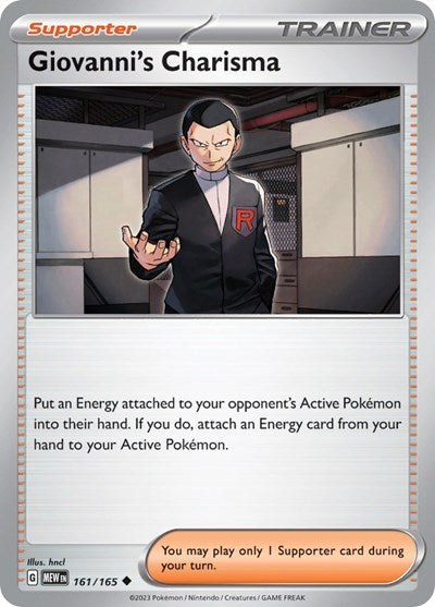 Giovanni's Charisma - 161 (Scarlet and Violet: 151) Light Play