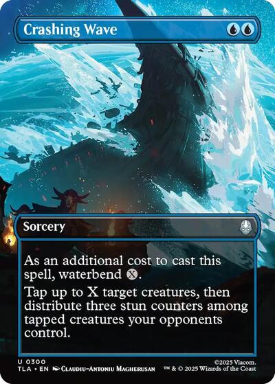 Crashing Wave (Borderless) (Avatar: The Last Airbender) Light Play