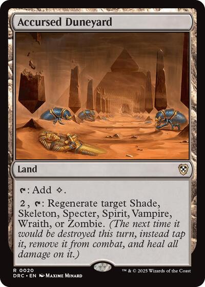 Accursed Duneyard (Commander: Aetherdrift) Near Mint