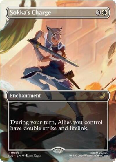 Sokka's Charge (Borderless) (Avatar: The Last Airbender: Eternal-Legal) Near Mint Foil
