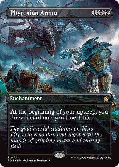 Phyrexian Arena (Borderless) (Foundations) Near Mint Foil