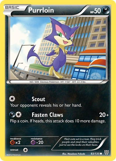 Purrloin (83) (Plasma Storm) Damaged / Poor