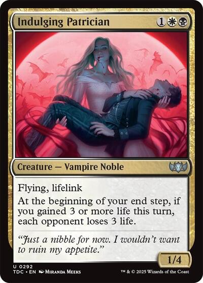 Indulging Patrician (Commander: Tarkir: Dragonstorm) Light Play
