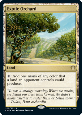 Exotic Orchard (Commander 2020 Ikoria) Damaged / Poor