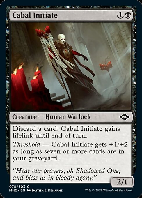 Cabal Initiate (Modern Horizons 2) Light Play