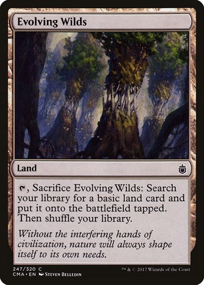 Evolving Wilds (Commander Anthology) Light Play