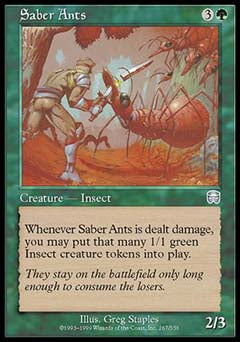 Saber Ants (Mercadian Masques) Light Play