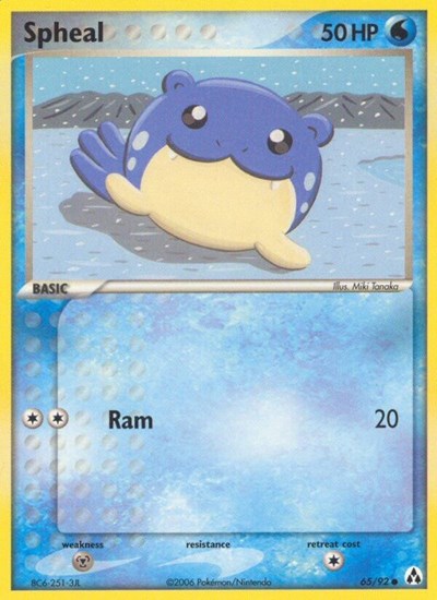 Spheal (Legend Maker) Damaged / Poor Reverse Holofoil