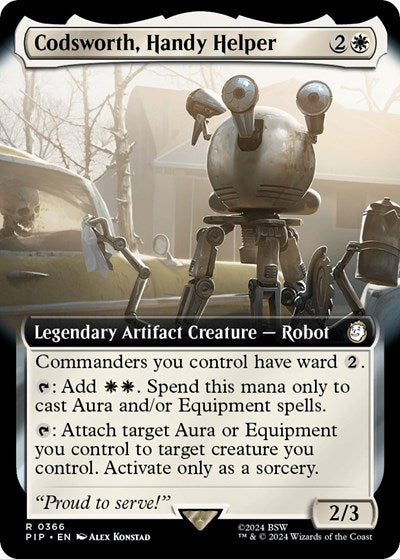 Codsworth, Handy Helper (Extended Art) (Universes Beyond: Fallout) Near Mint