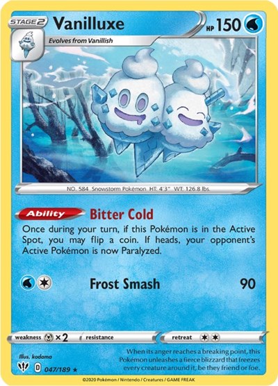 Vanilluxe (SWSH03: Darkness Ablaze) Light Play