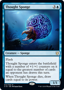 Thought Sponge (Commander 2019) Damaged / Poor