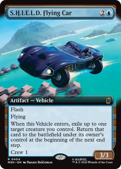 S.H.I.E.L.D. Flying Car (Extended Art) (Marvel Super Heroes) Light Play Foil