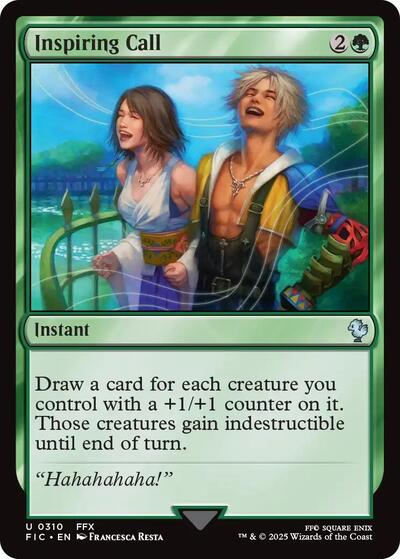 Inspiring Call (Commander: FINAL FANTASY) Light Play