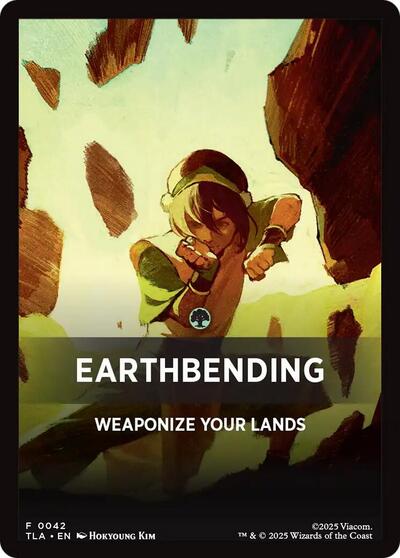 Earthbending Theme Card (0042) (Avatar: The Last Airbender) Light Play