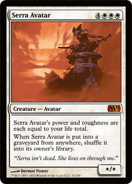 Serra Avatar (Magic 2013 Core Set) Damaged / Poor Foil