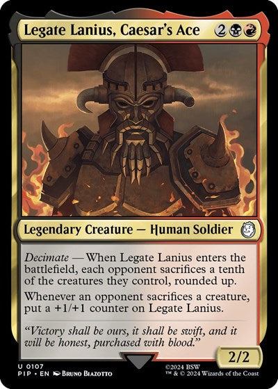 Legate Lanius, Caesar's Ace (Universes Beyond: Fallout) Light Play