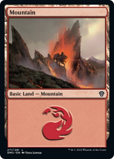 Mountain (271) (Dominaria United) Light Play