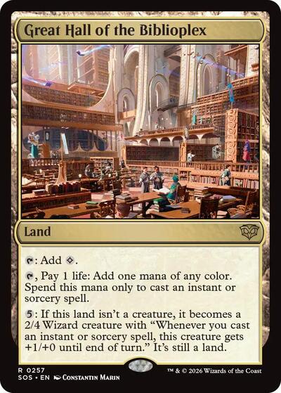 Great Hall of the Biblioplex (Secrets of Strixhaven) Light Play Foil