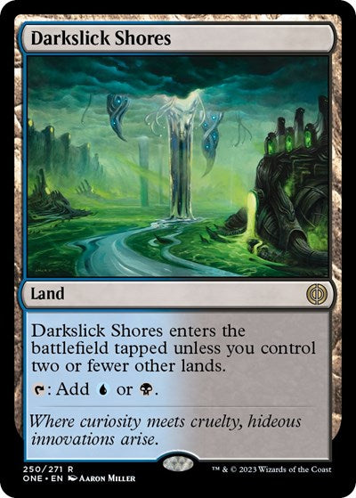 Darkslick Shores (Phyrexia: All Will Be One) Light Play