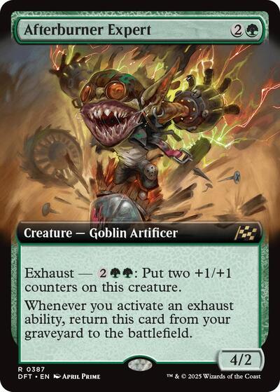 Afterburner Expert (Extended Art) (Aetherdrift) Light Play Foil