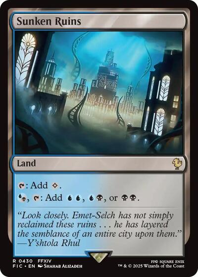 Sunken Ruins (Commander: FINAL FANTASY) Light Play
