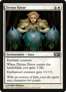 Divine Favor (Magic 2012 Core Set) Light Play